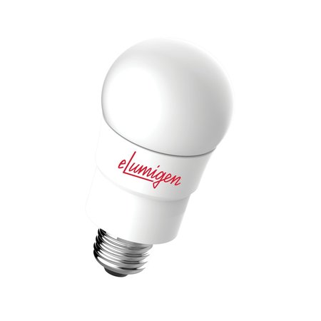 ELUMIGEN 12.5W A19 Rough Service Lamp, 1600 Lumens, Dim, 120V, 5000K, Wet/Enclosed Rated RA19L1600C50-1B